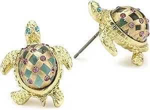Betsey Johnson Turtle Stud Earrings