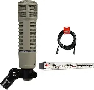 Electro-Voice re20 Broadcast Announcer Microphone With Variable-D Bundle With Microphone Preamp/Channel Strip And Xlr- Xlr Cable