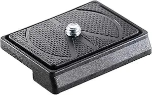 Manfrotto 200lt-Pl Technopolymer & Fiber Glass Rectangular Light Quick Release Plate,Black,4 X 1.7 X 2.1