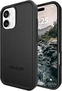 Pelican Protector Iphone 16 Case [Compatible With Magsafe] Rugged Magnetic Phone Case With 16ft Military-Grade Drop Protection - Heavy Duty Phone Cover For Iphone 16 - Black