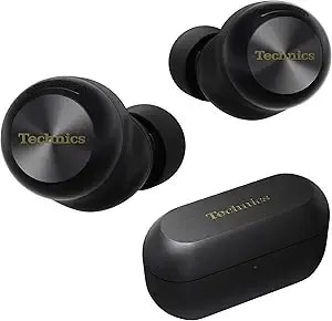 Technics Reference Class Hi-Fi Wireless Earbuds, Dolby Atmos, Head Tracking, Adaptive Noise Cancelling, 3 Device Multipoint, 10-Hr Battery, Wireless Charging, In Ear Headphones - Eah-az100-K (Black)