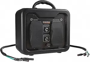Generac 7668 120v Parallel Cable Kit, 2ft Cord, Custom Plug End, Connects 2 Generators, Enhance Power, Compatible With iq3500 & gp3000i
