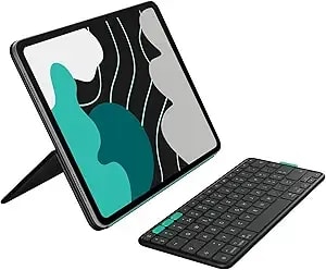 Logitech Flip Folio, Keyboard Case For Ipad Pro 13-Inch (m4 & m5) & Ipad Air 13-Inch (m2, m3 & m4) (2024, 2025 & 2026) - Protective & Stowable Bluetooth Keyboard Case, Multi-Device - Midnight Black
