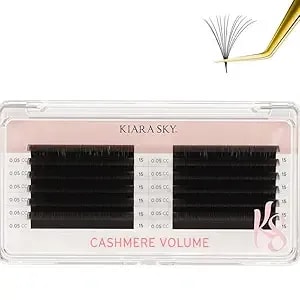 Kiara Sky Lash Cashmere Volume Lash Extensions - Black (Cc-0.05-15mm)