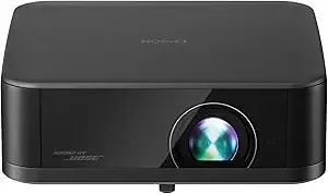 Epson Lifestudio Pop Plus 4k Pro-Uhd Personal Lifestyle Projector, 700 Lumens Of Color And White Brightness, Sound By Bose, Google Tv, 3-Chip 3lcd Triple Core Engine, Projection Studio App — Black