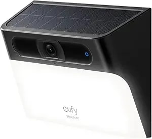 Eufy Security Solar Wall Light Cam s120, Solar Security Cameras Wireless Outdoor, Built-In 8gb Storage, Forever Power, Motion Activated Light, Ai Detection, ip65 Waterproof, Spotlight, No Monthly Fee
