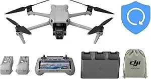 Dji Air 3 Fly More Combo With Dji Rc 2, (Including 1-Year Nyc Care Plan) Drone With Camera 4k, Dual Primary Cameras, 3 Batteries For Extended Flight Time, 48mp Photo, 20km Max Video Transmission, Faa Remote Id Compliant