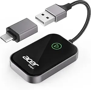 Acer Gadget Carplay Wireless Adapter For Apple — Iphone Wireless Apple Carplay Wireless Adapter Upgrade Wired Carplay To Wireless For Seamless Music Navigation Calls And Messages