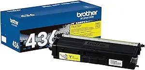 Brother Genuine Super High Yield Toner Cartridge, tn436y, Replacement Yellow Toner, Yield Up To 6,500 Pages, Amazon Dash Replenishment Cartridge