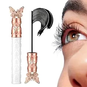 Mascara, Lift Wand Mascara For Everyday Wear, Thick, Curling, Long-Lasting, Waterproof, Sweat-Proof, Lengthening, Non-Smudged (Black*1)