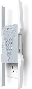 Tp-Link re813xe axe5400 Wi-Fi 6e Range Extender W/Ethernet Port - 5.4 Gbps Tri-Band Wireless Repeater Amplifier - Up To 2800 Sq. Ft., 96 Devices - 6 Ghz Band, 160 Mhz - App Setup - Onemesh Compatible