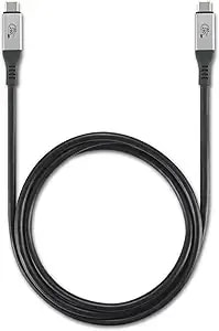 Kensington usb4® Cable 1.5m, 80gbps, Supports Up To 8k Video, Up To 240w Power Delivery (Pd 3.1), Compatible With Usb-C Docking Stations (k32301ww)
