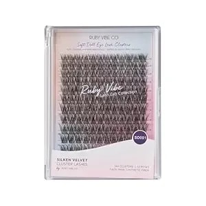 Softglam Wisps sd001 Cluster Lashes, Ultra-Soft Faux-Mink Synthetic Fibe, Ultra-Soft Synthetic Fiber, 144 Clusters, 12 Rows - Ruby Vibe Co