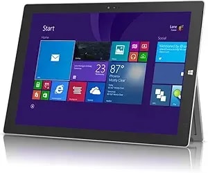 Microsoft Surface Pro 3 Tablet (1631) Silver - 256gb, 12in, Windows 8, Intel Core i5 - Renewed